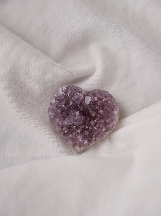 DRUZY AMETHYST HEART