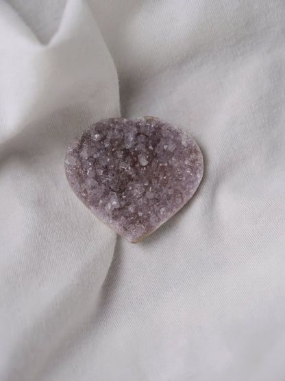 DRUZY AMETHYST HEART