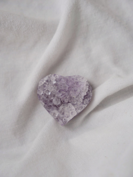 DRUZY AMETHYST HEART