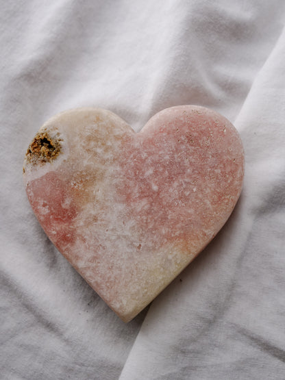 PINK AMETHYST HEART