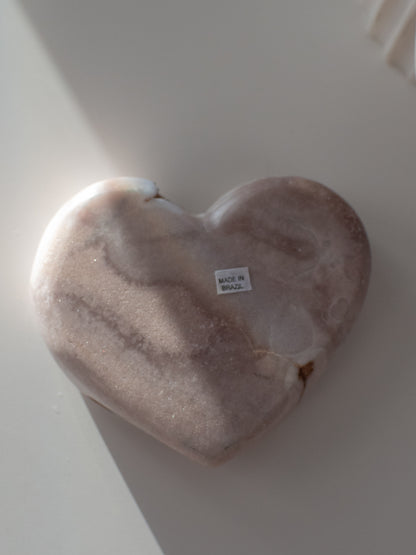 PINK AMETHYST HEART