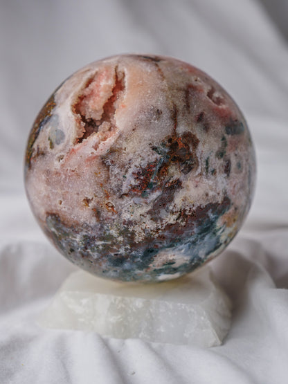 HIGH GRADE DRUZY PINK AMETHYST SPHERE