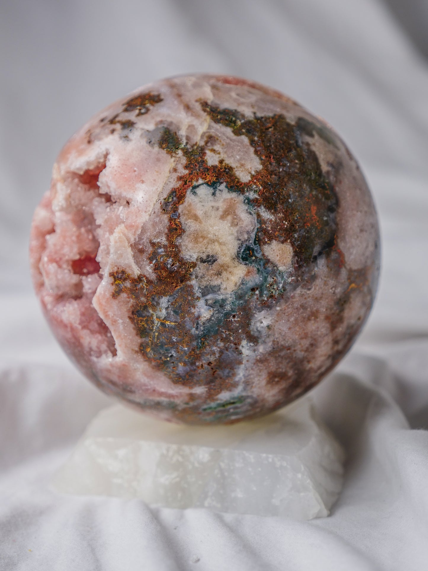 HIGH GRADE DRUZY PINK AMETHYST SPHERE