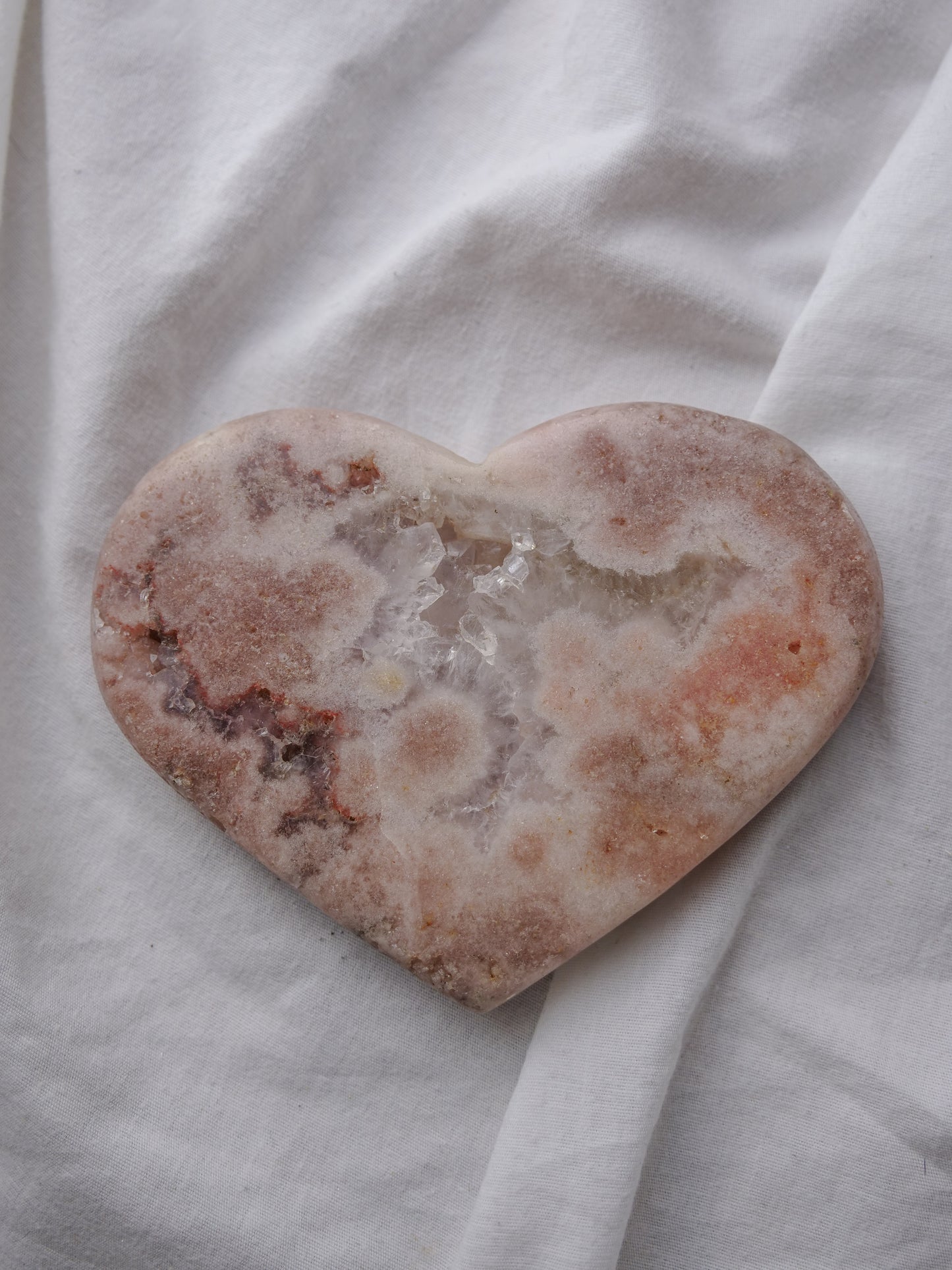 PINK AMETHYST HEART