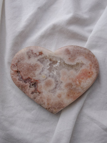 PINK AMETHYST HEART