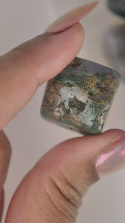 MOSS AGATE TUMBLES