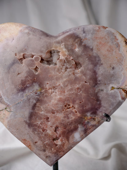 PINK AMETHYST HEART