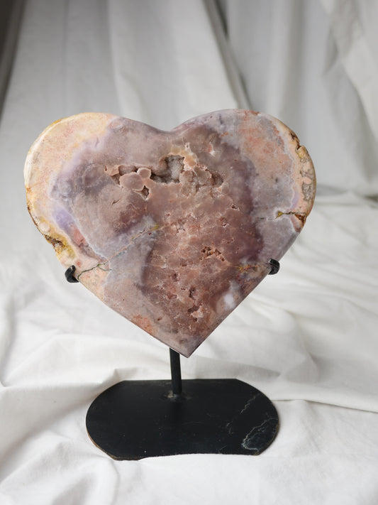 PINK AMETHYST HEART